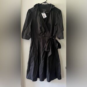 White House Black Market Black - Peplum Wrap Dress